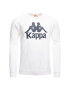 Kappa Суитшърт 703797 Бял Regular Fit - Pepit.bg