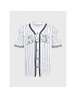 Karl Kani Тишърт Serif Pinstripe Baseball 6033361 Бял Relaxed Fit - Pepit.bg