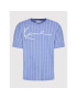 Karl Kani Тишърт Signature Logo Pinstripe 6030043 Син Regular Fit - Pepit.bg