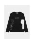 Karl Lagerfeld Kids Блуза Z25415 M Черен Regular Fit - Pepit.bg