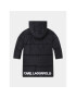 Karl Lagerfeld Kids Пухено яке Z26109 S Черен Regular Fit - Pepit.bg