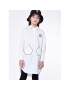 Karl Lagerfeld Kids Рокля тип риза Z12252 S Бял Regular Fit - Pepit.bg