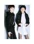 Karl Lagerfeld Kids Рокля тип риза Z12252 S Бял Regular Fit - Pepit.bg