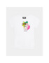 Karl Lagerfeld Kids Тишърт Z15439 M Бял Regular Fit - Pepit.bg