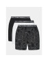 KARL LAGERFELD Комплект 3 чифта боксерки Aop Woven Boxer Short (X3) 235M2108 Черен - Pepit.bg