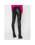 KARL LAGERFELD Кожени панталони Metallic 210W1103 Черен Skinny Fit - Pepit.bg