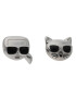 KARL LAGERFELD Обици 220W3906 Сребрист - Pepit.bg