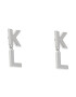 KARL LAGERFELD Обици 225W3928 Сребрист - Pepit.bg