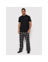 KARL LAGERFELD Пижама Check 220M2128 Черен Relaxed Fit - Pepit.bg