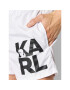 KARL LAGERFELD Плувни шорти Carry Over KL22MBS08 Бял Regular Fit - Pepit.bg