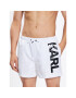 KARL LAGERFELD Плувни шорти Logo 230M2202 Бял Regular Fit - Pepit.bg