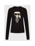 KARL LAGERFELD Пуловер Ikonik Monogram 220W2021 Черен Regular Fit - Pepit.bg