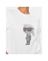 KARL LAGERFELD Суитшърт Ikonik 2.0 230W1870 Бял Regular Fit - Pepit.bg