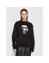 KARL LAGERFELD Суитшърт Ikonik 220W1883 Черен Relaxed Fit - Pepit.bg