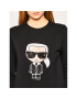 KARL LAGERFELD Суитшърт Ikonik Karl 201W1802 Черен Regular Fit - Pepit.bg