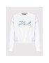 KARL LAGERFELD Суитшърт Logo 221W1810 Бял Relaxed Fit - Pepit.bg