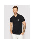 KARL LAGERFELD Тениска с яка и копчета Basic KL21MPL01 Черен Regular Fit - Pepit.bg