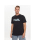 KARL LAGERFELD Тишърт 230M2211 Черен Regular Fit - Pepit.bg