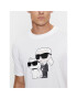 KARL LAGERFELD Тишърт 755061 534241 Бял Regular Fit - Pepit.bg