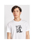 KARL LAGERFELD Тишърт Classic KL22MTS01 Бял Regular Fit - Pepit.bg