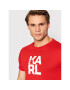 KARL LAGERFELD Тишърт Classic KL22MTS01 Червен Regular Fit - Pepit.bg