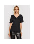 KARL LAGERFELD Тишърт Double V Neck 211W1701 Черен Regular Fit - Pepit.bg