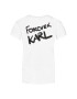 KARL LAGERFELD Тишърт Forever 205W1702 Бял Long Fit - Pepit.bg