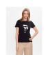 KARL LAGERFELD Тишърт Ikonik 2.0 230W1700 Черен Regular Fit - Pepit.bg