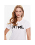 KARL LAGERFELD Тишърт Ikonik 2.0 Karl Logo 230W1706 Бял Regular Fit - Pepit.bg