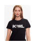 KARL LAGERFELD Тишърт Ikonik 2.0 Karl Logo 230W1706 Черен Regular Fit - Pepit.bg