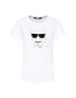 KARL LAGERFELD Тишърт Ikonik Choupette 210W1723 Бял Regular Fit - Pepit.bg