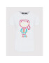 KARL LAGERFELD Тишърт Jelly Logo 221W1702 Бял Regular Fit - Pepit.bg