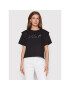 KARL LAGERFELD Тишърт Logo 221W1717 Черен Relaxed Fit - Pepit.bg