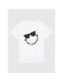 KARL LAGERFELD Тишърт SMILEY WORLD Z25344 M Бял Regular Fit - Pepit.bg