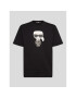 KARL LAGERFELD Тишърт Unisex Ikonik 226W1785 Черен Regular Fit - Pepit.bg