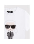 KARL LAGERFELD Тишърт Z25370 D Бял Regular Fit - Pepit.bg