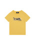 Karl Lagerfeld Kids Тишърт Z25397 D Жълт Regular Fit - Pepit.bg