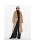 KARL LAGERFELD Вълнено палто Shearling Mix 236W1501 Бежов Regular Fit - Pepit.bg