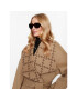 KARL LAGERFELD Вълнено палто Shearling Mix 236W1501 Бежов Regular Fit - Pepit.bg