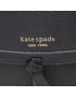 Kate Spade Дамска чанта Knott Pebbled Leather Flap Cro K6830 Черен - Pepit.bg