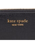 Kate Spade Голям дамски портфейл Monogram Saffiano Leather Zip Ar K8917 Черен - Pepit.bg