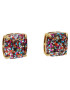 Kate Spade Обици Small Square Studs WBRU9356 Цветен - Pepit.bg