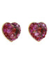 Kate Spade Обици Something Sprkly Heart Studs K6254 Розов - Pepit.bg