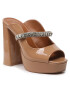 Kurt Geiger Чехли Duke Platform Peep Toe 9559248309 Кафяв - Pepit.bg