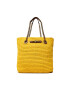 Kurt Geiger Дамска чанта Chelsea Raffia Tote 4104693999 Жълт - Pepit.bg