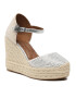 Kurt Geiger Еспадрили Mandy Espadrille Wedge 9798910609 Бял - Pepit.bg