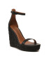 Kurt Geiger Еспадрили Shoreditch Wedge 9783800109 Черен - Pepit.bg