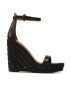 Kurt Geiger Еспадрили Shoreditch Wedge 9783800109 Черен - Pepit.bg