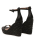 Kurt Geiger Еспадрили Shoreditch Wedge 9783800109 Черен - Pepit.bg