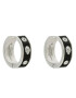 Kurt Geiger Обици Enamel Eagle Hoops 8838205429 Черен - Pepit.bg
